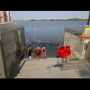 Rituellen Waschungen im Pennar Fluss